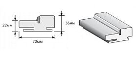 Коробка Т (у,п)для дверей Браво, Ivory (ШПОН) 